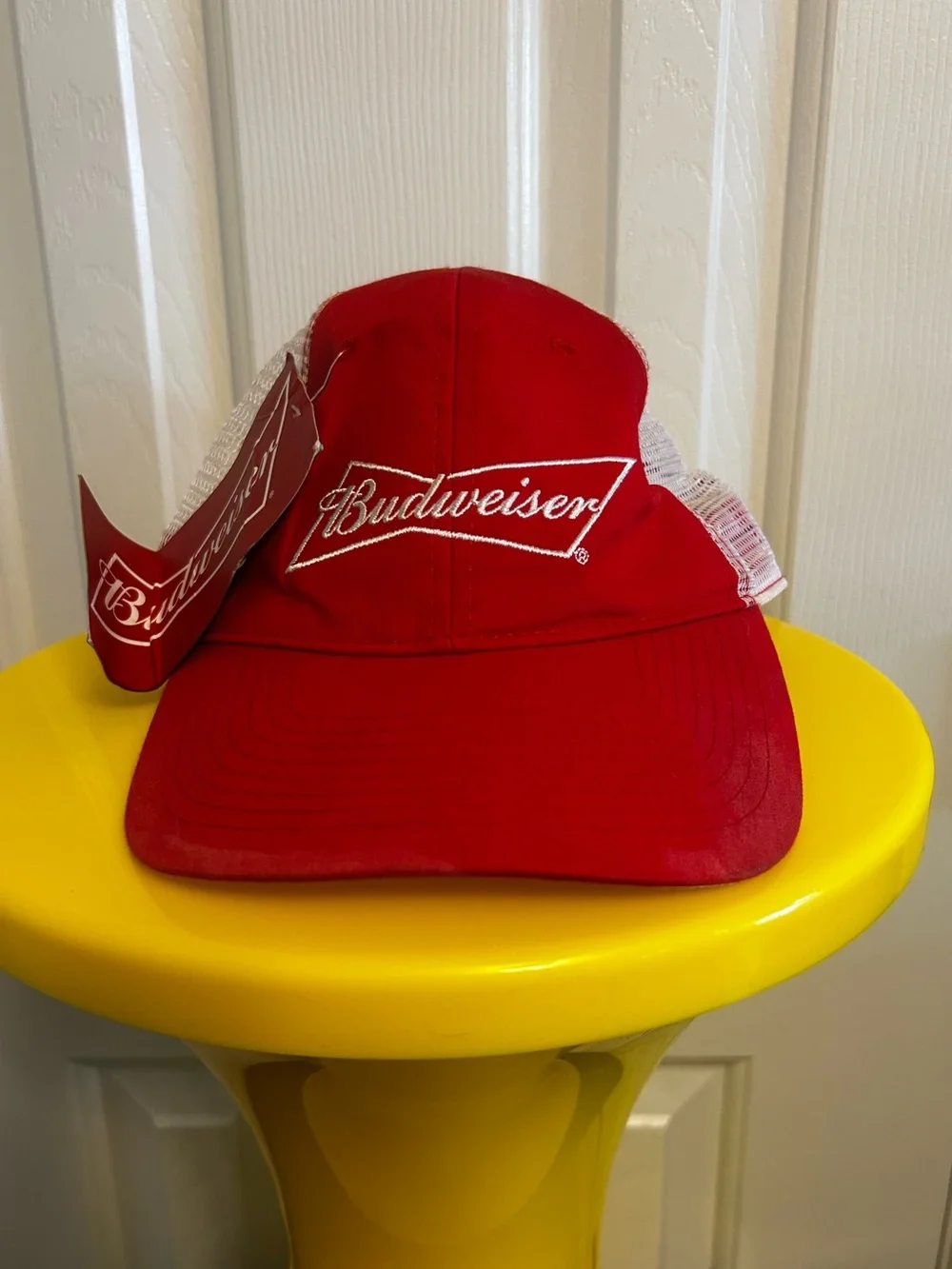 Budweiser Red Hat with White Logo
